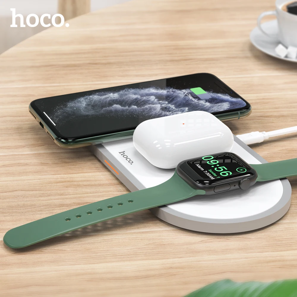 

HOCO 3 in1 Wireless Charger for iphone 11 Pro X XS Max XR for Apple Watch 5 4 3 2 Airpods Pro Fast Charger Stand For Samsung S20