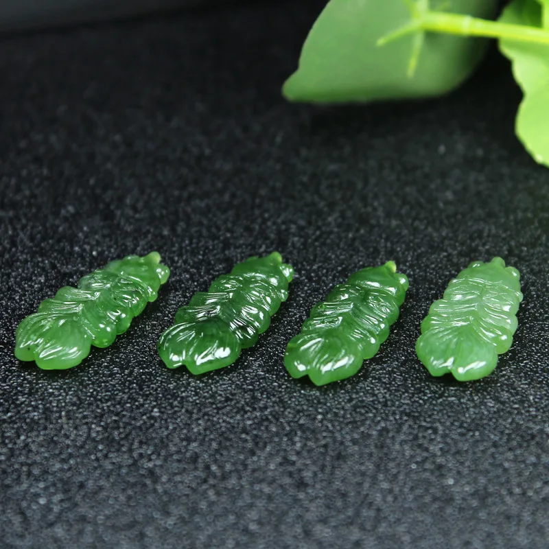 

Natural hetian jasper handcarved goldfish DIY 100% real jade pendant earring jade accessories septa scattered beads for women