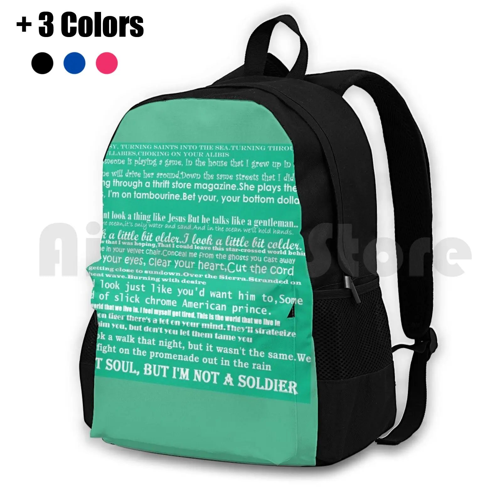 The Killers Quotes Outdoor Hiking Backpack Waterproof Camping Travel Lyrics The Killers Quotes Music Indie Music Lyrics Pop