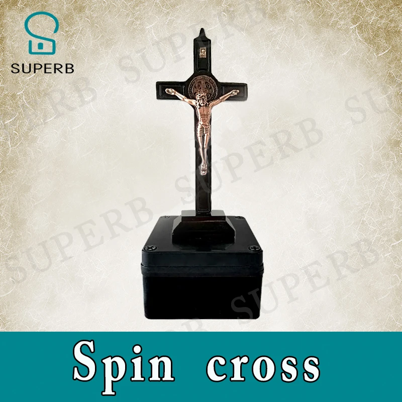 Imagem -04 - Jogo de Fuga Prop Spin Cross Prop Sala Escapar Jogo de Aventura Rotação Decorativa Rotação Cruz para Desbloquear a Partir de Dispositivo Incrível Girar Prop