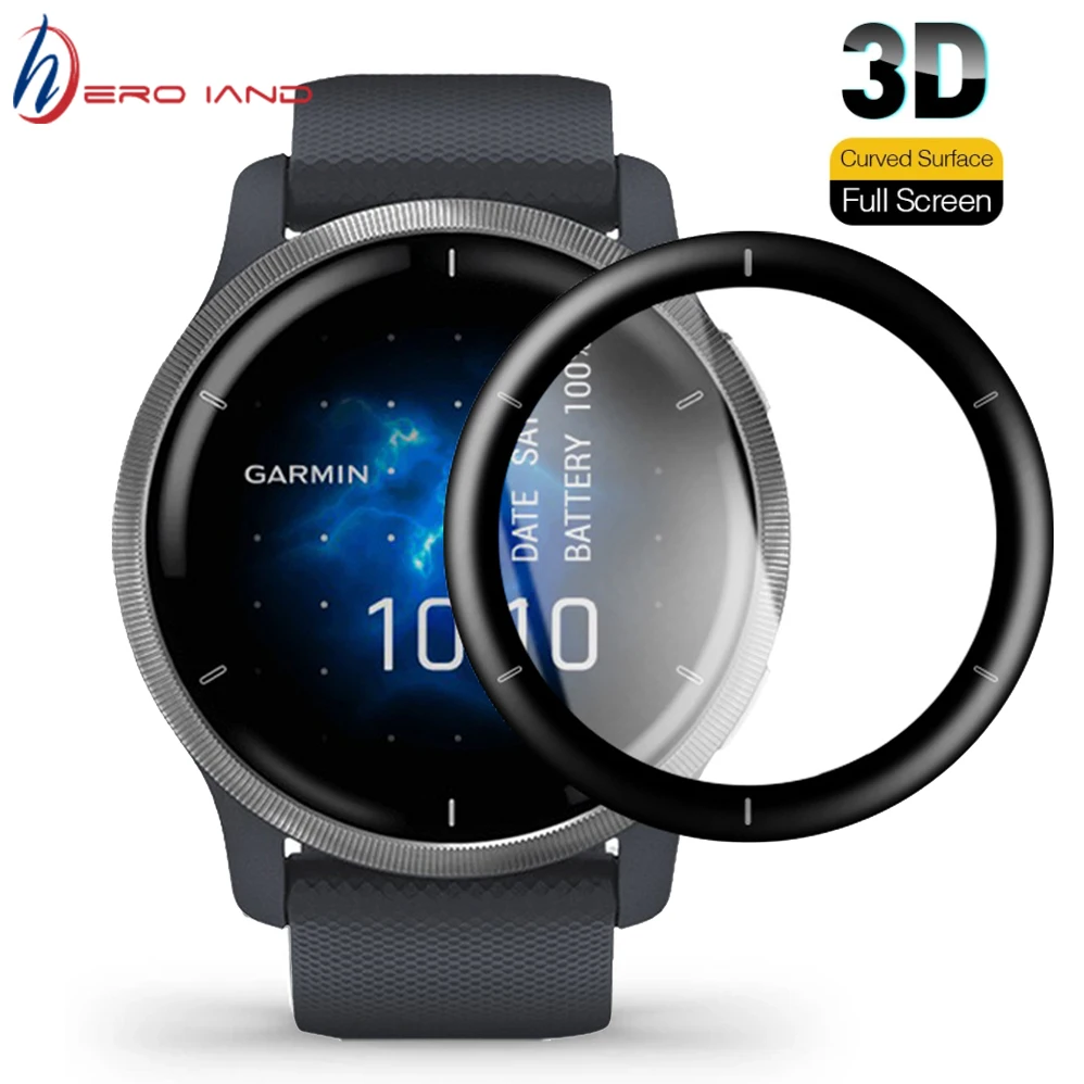 3D Curved Film For Garmin Venu 2 2S Vivoactive 4 4S Soft Full Cover Screen Protector Not Glass For Garmin Venu2 Venu2S Active S for vivo iqoo 12 5g 2pcs imak curved full screen hydrogel film protector