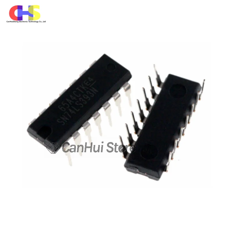 10PCS SN74LS393N DIP14 SN74LS393 74LS393N 74LS393 DIP-14 new and original IC