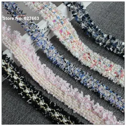 5yard Lace Trim Sewing Braided Lace Ribbon DIY Clothes Dress Edge bag shoulder strap hair accessories handmade materials