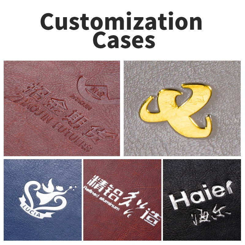 Free Lettering A5 B5 Soft Leather Cover Business Planner Notebooks With Pendant Customized Student Journals Diary With Logo