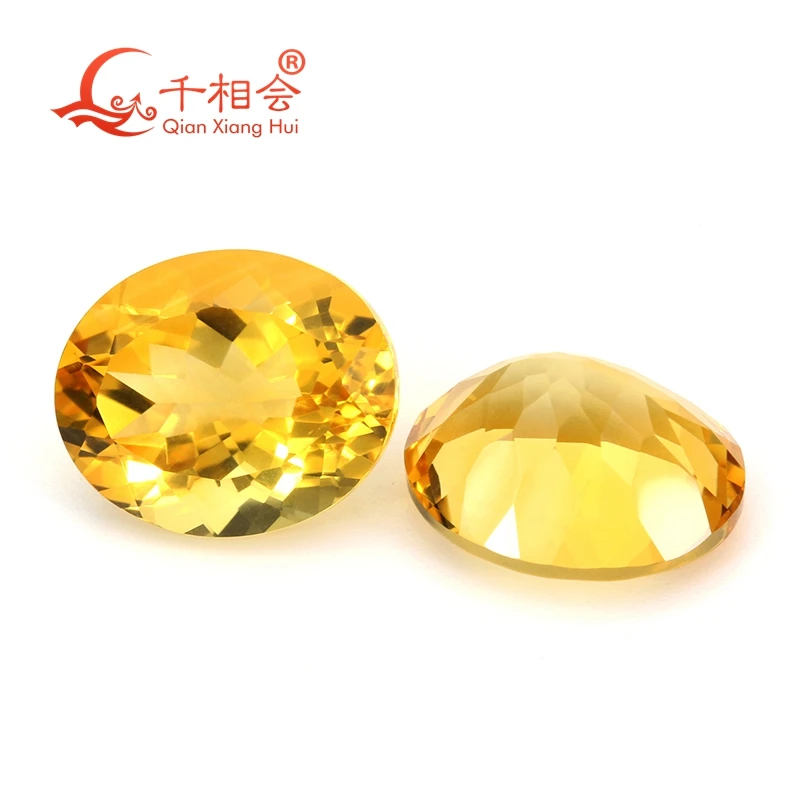 beautiful natural citrine crystal  gemstone 4x6mm to 15x20mm oval shape yellow color natural cut  for jewelry making