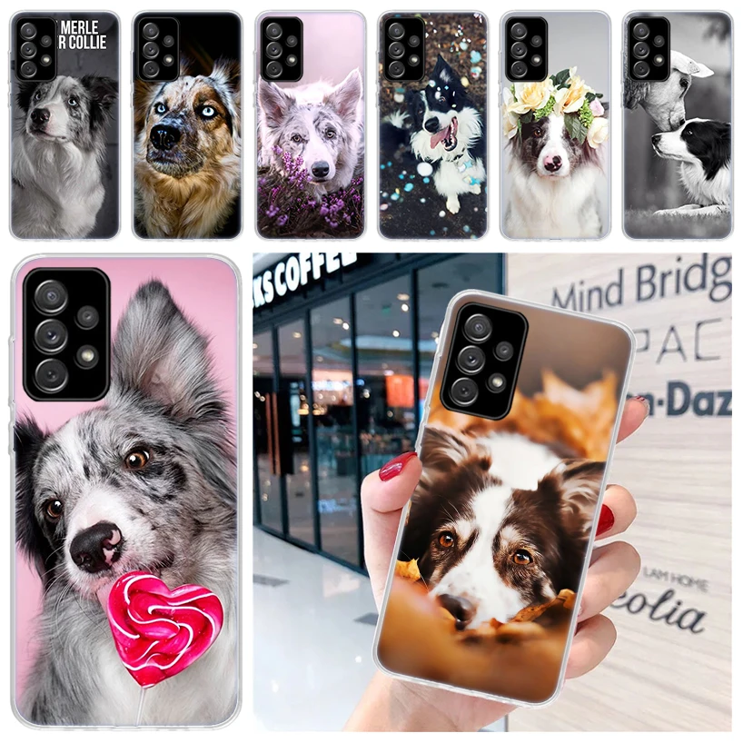 Border Collie Clever For Samsung Galaxy A15 A14 A13 A12 A55 A54 A53 A52 Phone Case A32 A35 A34 A33 A25 A24 A23 A22 A04S A03S A02