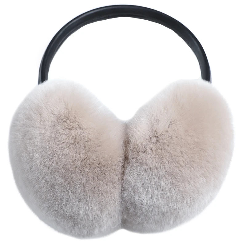 

Natural 100% Sheepskin Fur Earmuffs Women Fashion Men Warm Russia Winter Real Fur Earmuffs Children Ear Cover fur Earlap Girl