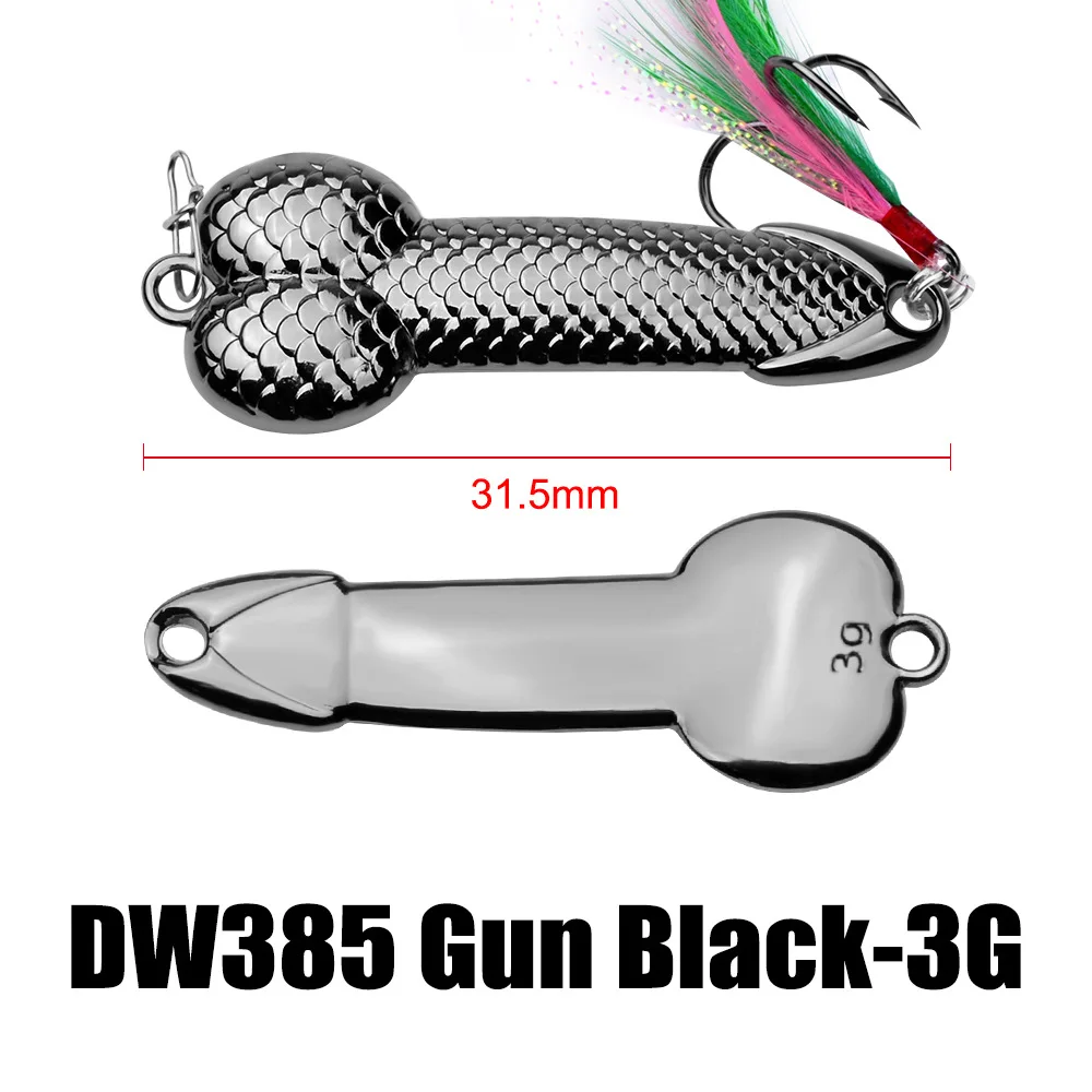 3g-36g Penis Löffel Pailletten Köder Minnow Harte VIB Klinge Köder Penis Köder Swimbait Crankbait Spinner Bass mit Drillinge – Detail 6