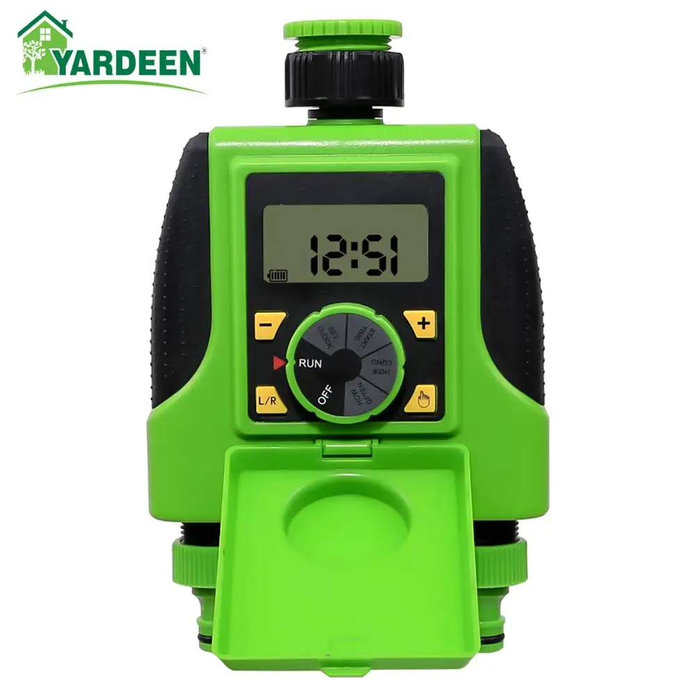 

2-Outlets Big Screen Digital Solenoid Valve Automatic Electronic Water Timer for Garden Hose Irrigation Controller System