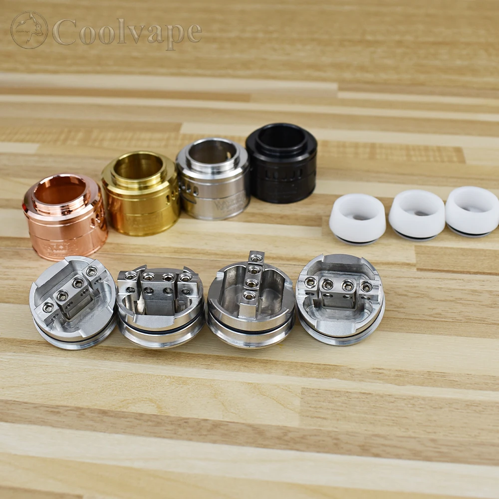 WOLF COOLVAPE-بخاخ السجائر الإلكترونية RDA ، 30 مللي متر ، 316 فولاذ مقاوم للصدأ ، 510 خيط ، خزان vs Tauren RDA