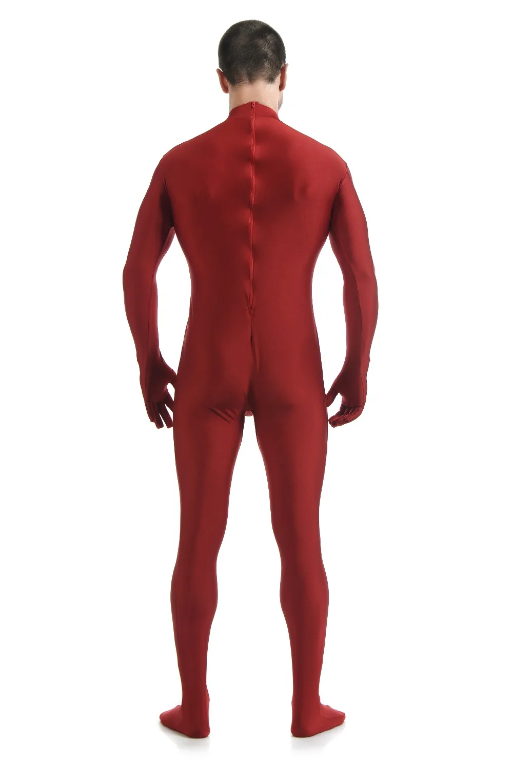 SPEERISE สีแดง Spandex Zentai ผิวแน่น Jumpsuit Unisex Zentai Bodysuit เครื่องแต่งกายสำหรับสตรี Unitard Dancewea