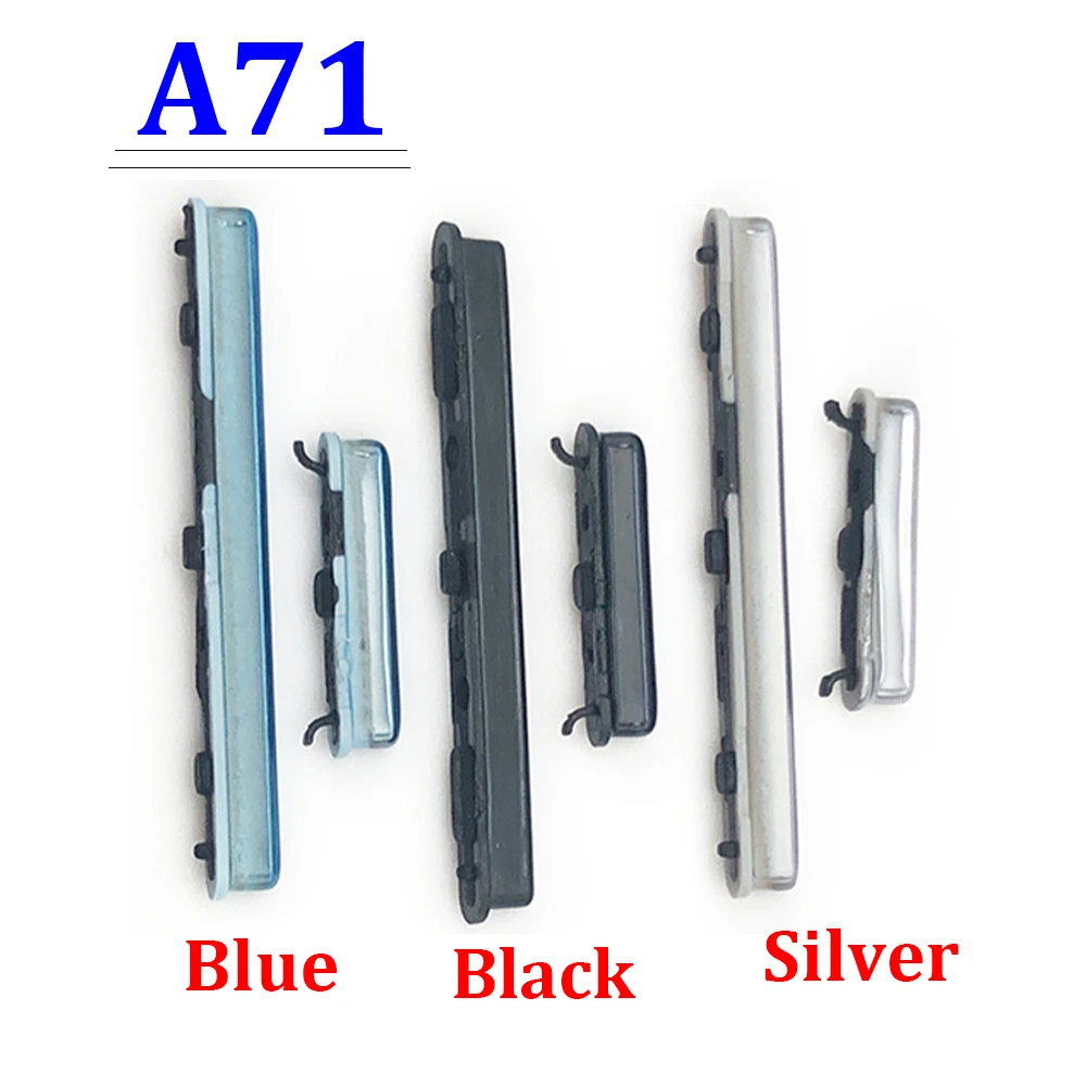 5Pcs， For Samsung A31 A315 A315F A51 A515 A515F A70 A705 A705F A71 A715 A715F Power Button + Volume Side Button