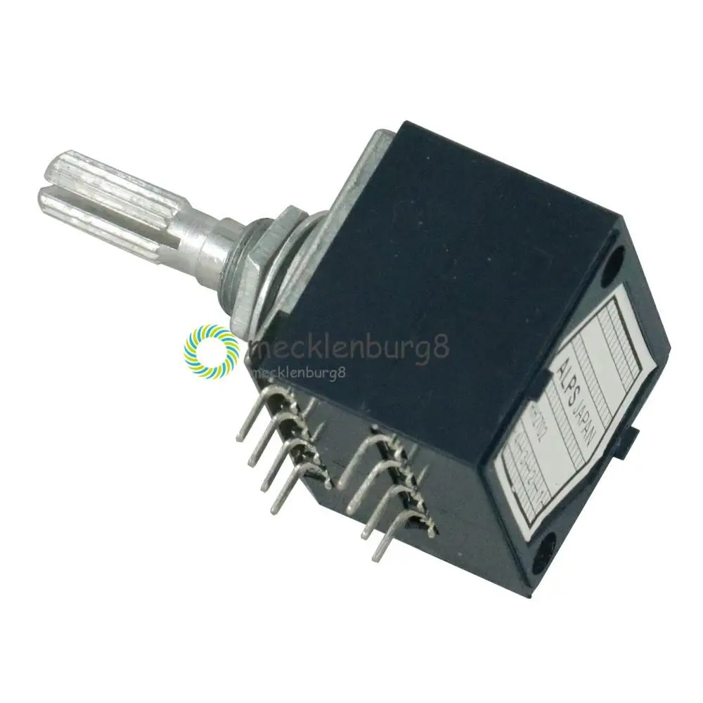 NEW 50K RH2702 Rotary Potentiometer LOG ALPS Audio Volume Control Pot Stereo W Loudness