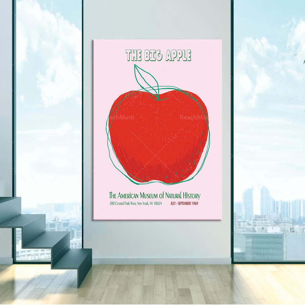 Big Apple poster 1969, New York poster, Big Apple, American poster, gallery poster, exhibition poster