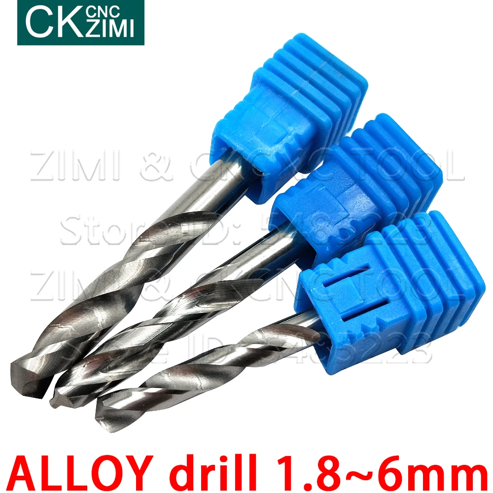 1P 1.8-6มม.คาร์ไบด์บิตสำหรับสแตนเลสไม้Twistเจาะรูเจาะโลหะเครื่องกลึงCNC