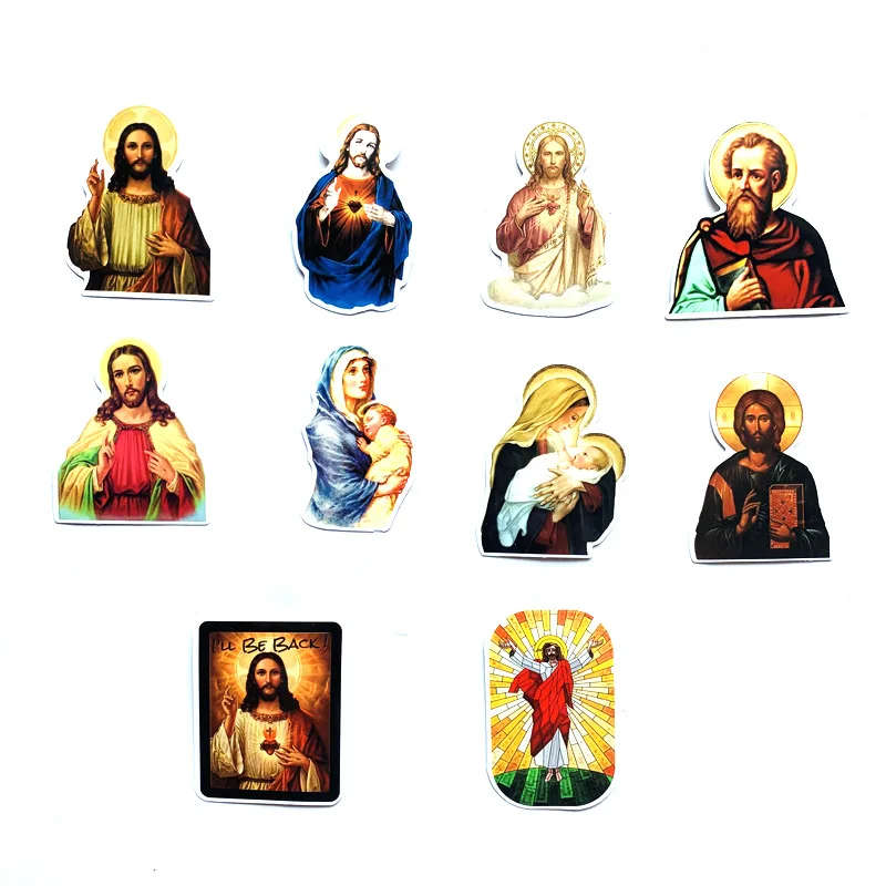 68Pcs Art Jesus Stickers Waterproof Decal Laptop Motorcycle Luggage Snowboard Fridge Phone Car Sticker