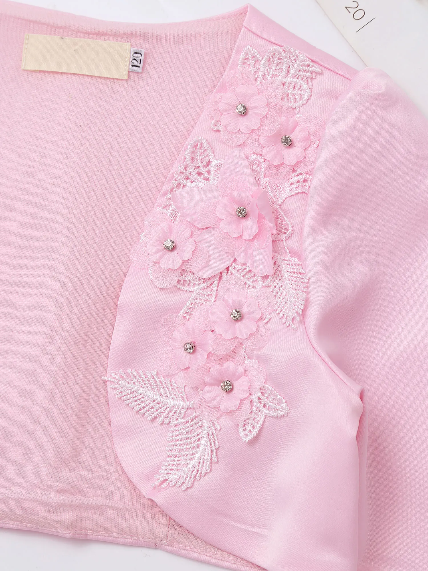 Kids Girls Bolero Coat Wedding Formal Cropped Top Embroidered Clothes Children Flower Poncho Capelet Wrap Girls Princess Jacket