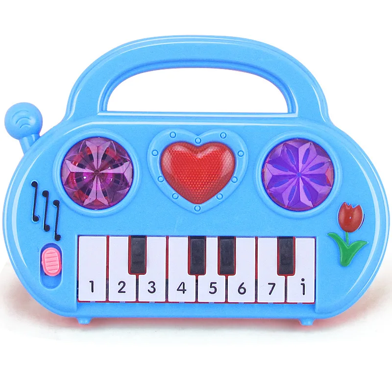 Kids Puzzle Early Education Multifunction Toy Musical Instrument Cartoon Electronic Piano Toy Fashion Birthday Gift