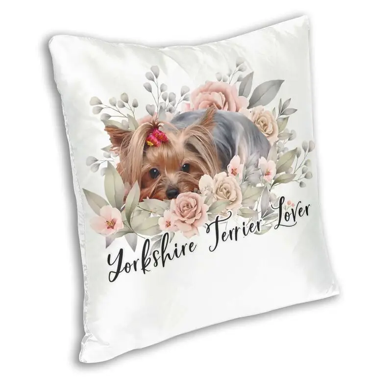 Yorkshire Terrier mama Yorkshire Terrier tata powłoczka na poduszkę domowa ozdobny plakat Yorkshire Terrier Lover rzuć poduszkę do salonu