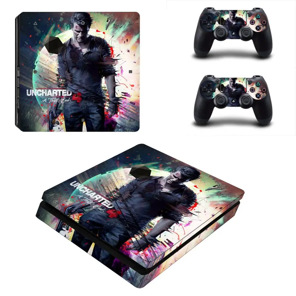 ملصقات PS4 مجهولة الشكل بلاي ستيشن 4 ملصقات لشارات بلاي ستيشن 4 PS4 وحدة تحكم رفيعة من الفنيل