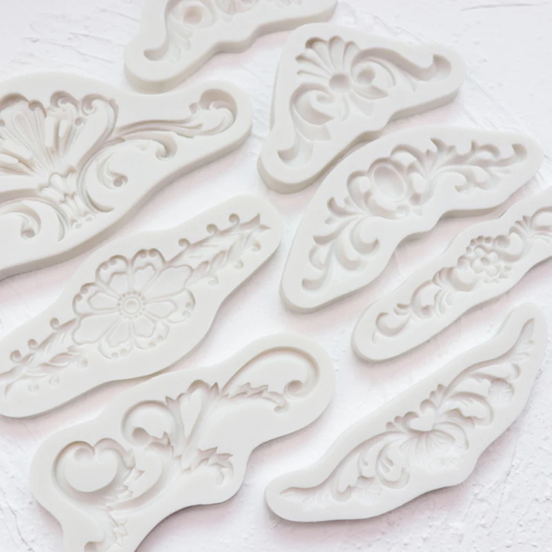 Hollow Embossed ,Decorative Border Silicone Mold Fondant Cake Decorating Mold Sugarcraft Chocolate Baking Tool For Cake Gumpaste