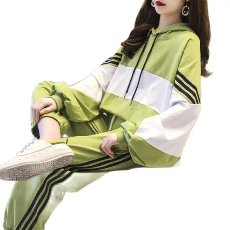 

Fashion Plus size Two Piece Sets 2023 New tracksuit wives loose belly covering casual sports womens 2 piece outfit set