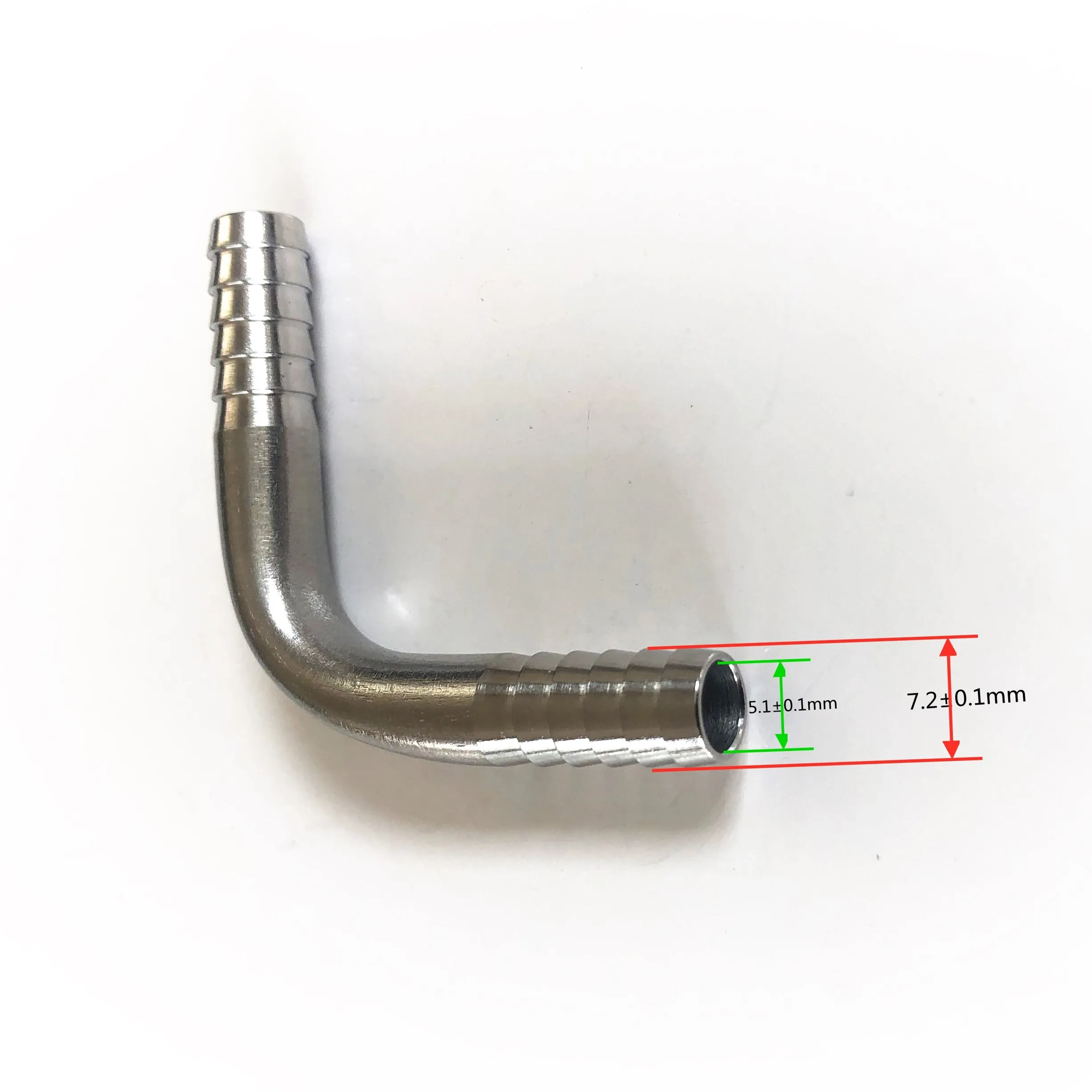 Joint d'angle en forme de L en acier inoxydable 304, adaptateur de raccordement pour tuyau de bière brassage à domicile, matériau de qualité alimentaire standard américain