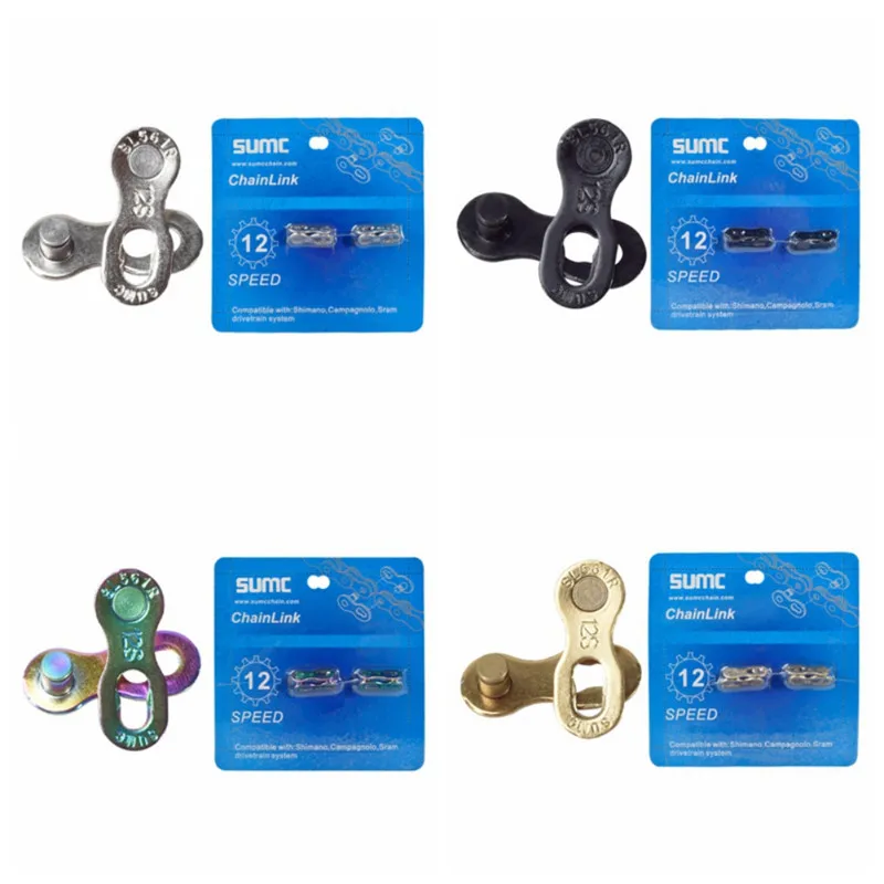 2 Pairs Bicycle Chain Link Connector Lock Set MTB Road Bike Chain Quick Release Buckle for 6/7/8/9/10/11 Speed