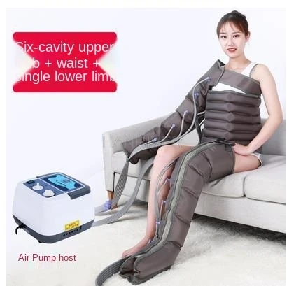 

Air wave pressure massager six chamber pneumatic extruding feet, arms and legs inflatable extruding massage