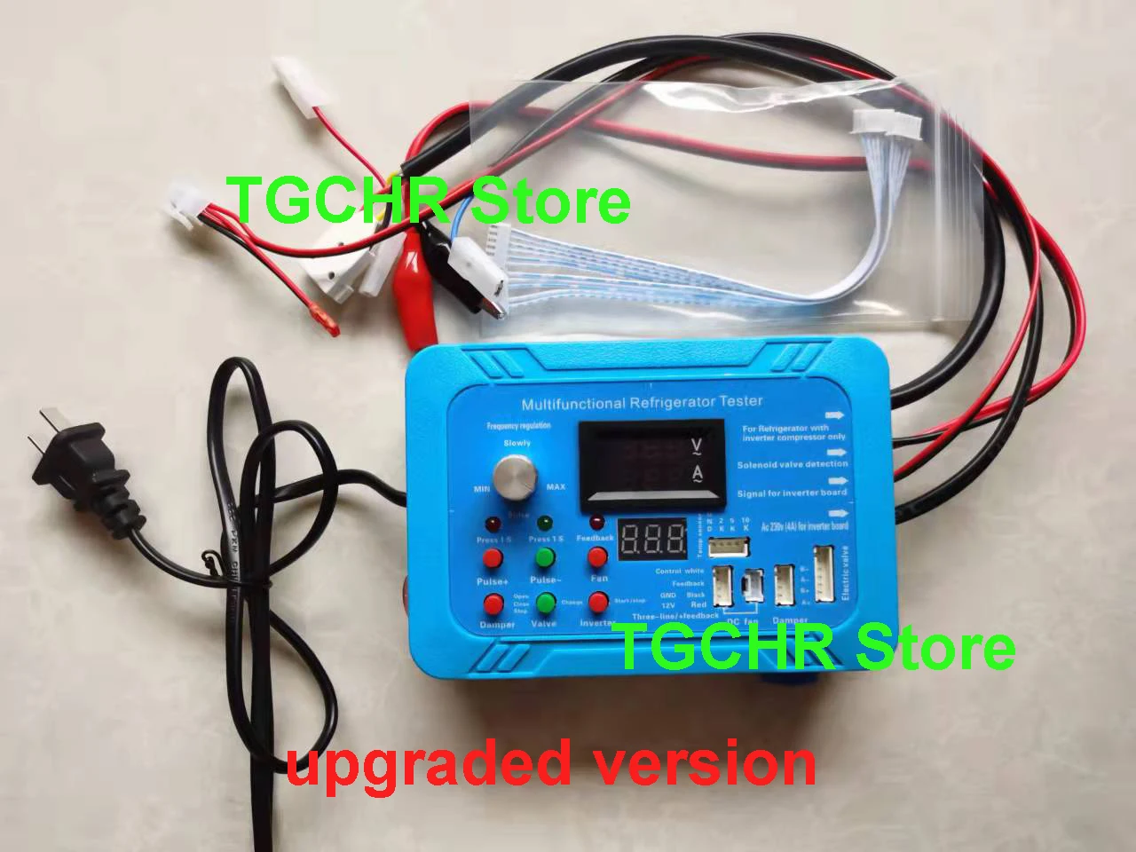 Probador de instrumentos de prueba de refrigerador, inversor de compresor, placa de pulso, válvula solenoide, herramienta de prueba de reparación de fallas, Universal