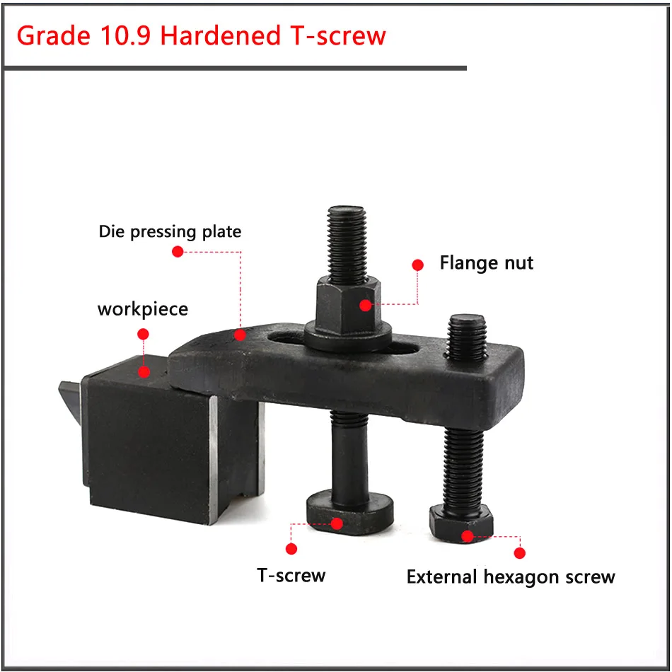 M8 M10 M12 M16 M20 M22 M24 Grade 10.9 high strength T-shaped screw lengthening T-shaped screw pressing plate screw bolt T-nut
