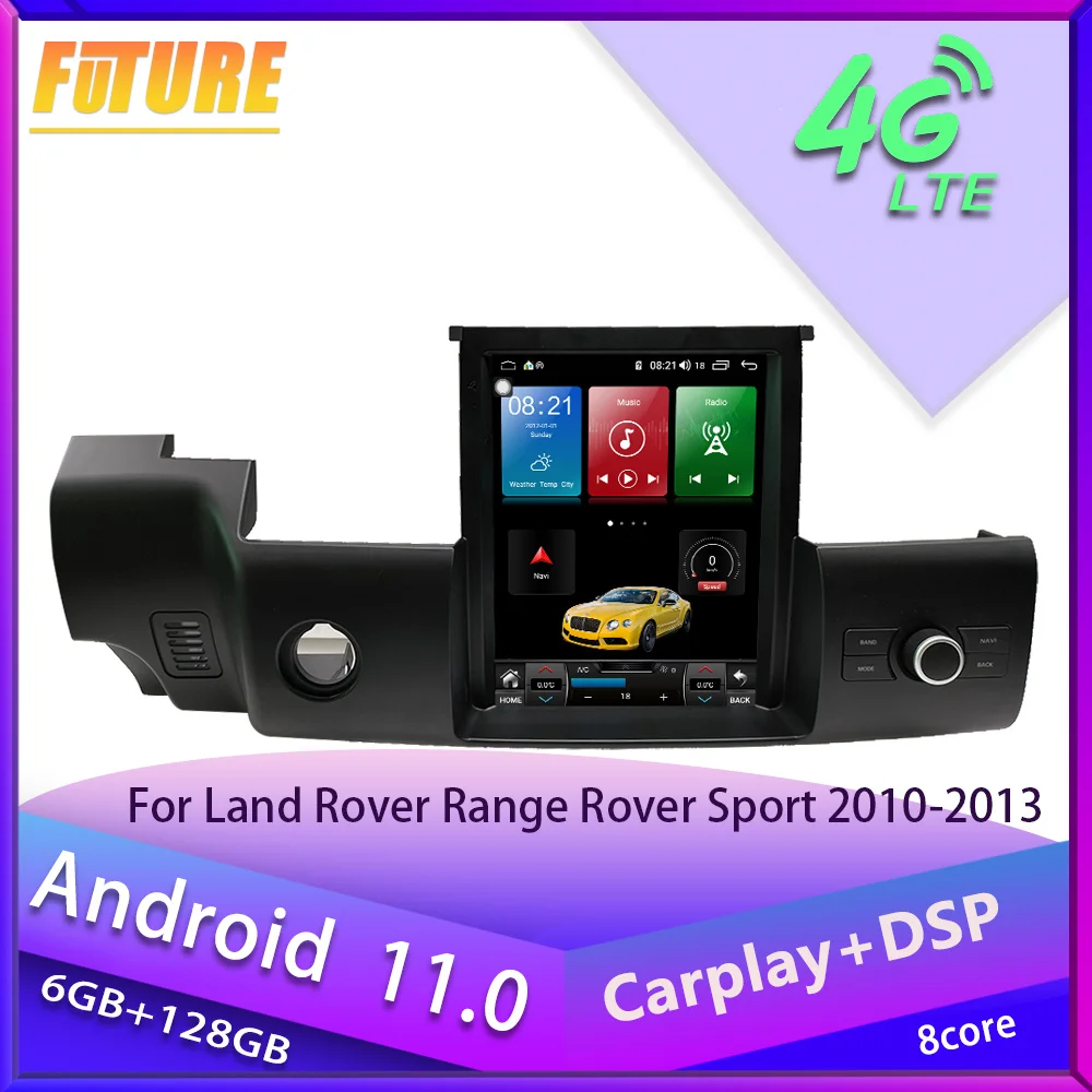 Car Radio Stereo Android 12.0 For Land Rover Range Rover Sport 2010-2013 Multimedia Player GPS Navigation DVD Carplay Head Unit