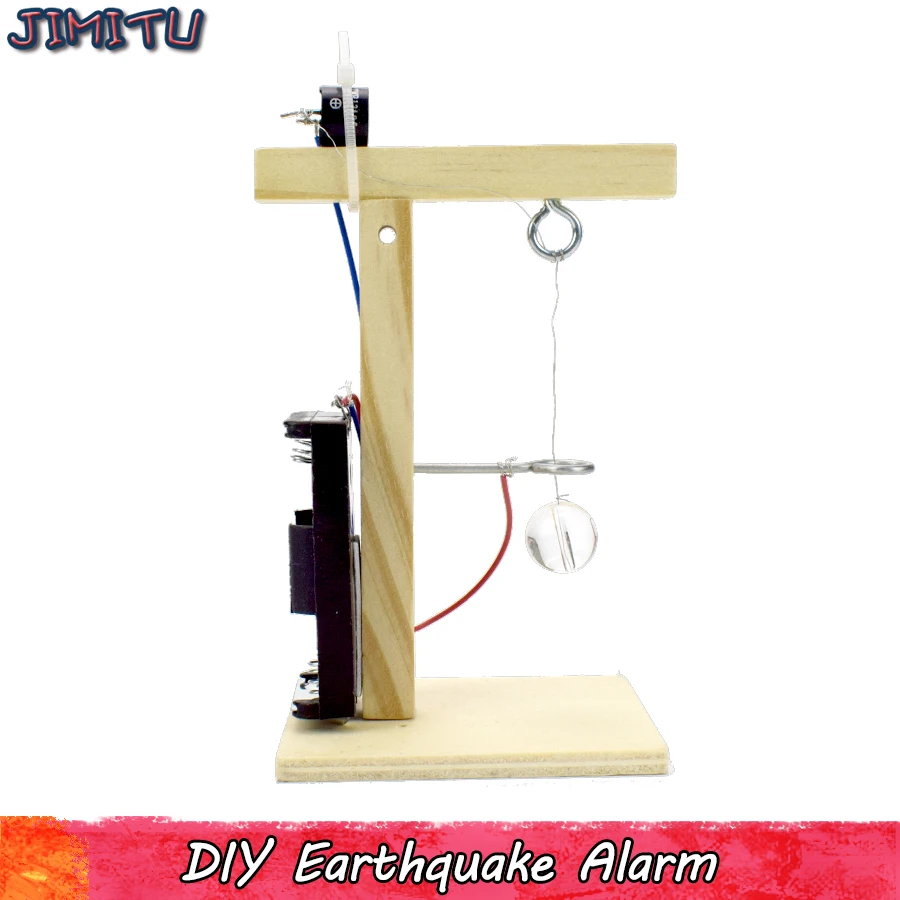 

DIY Handmade Model Kit Toys for Children Earthquake Alarm Science Experiment Assembly Educational Toys Improve Cognitive Ability