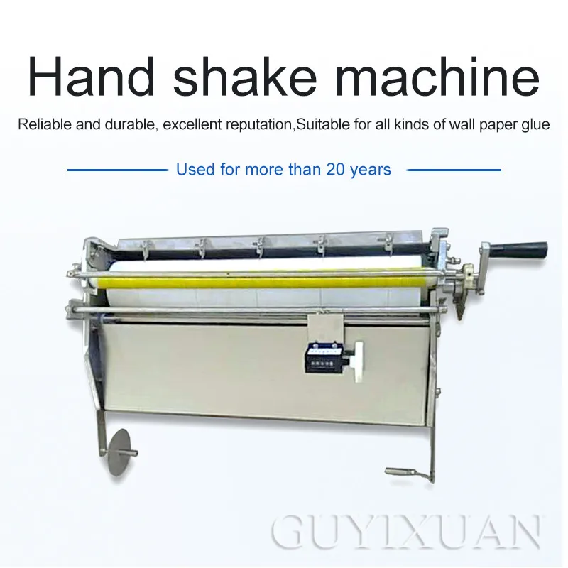 53-70 cm hand operated glue applicator Stainless steel brushing machine Home wallpaper gluing machine