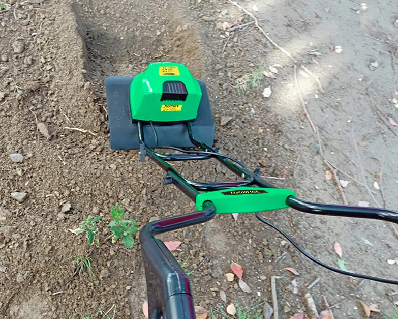 TLEG-01A Mini Tiller Electri Plough Machine Cultivator Scarifier Garden Household Soil Ploughing Digging Loosening Equipment