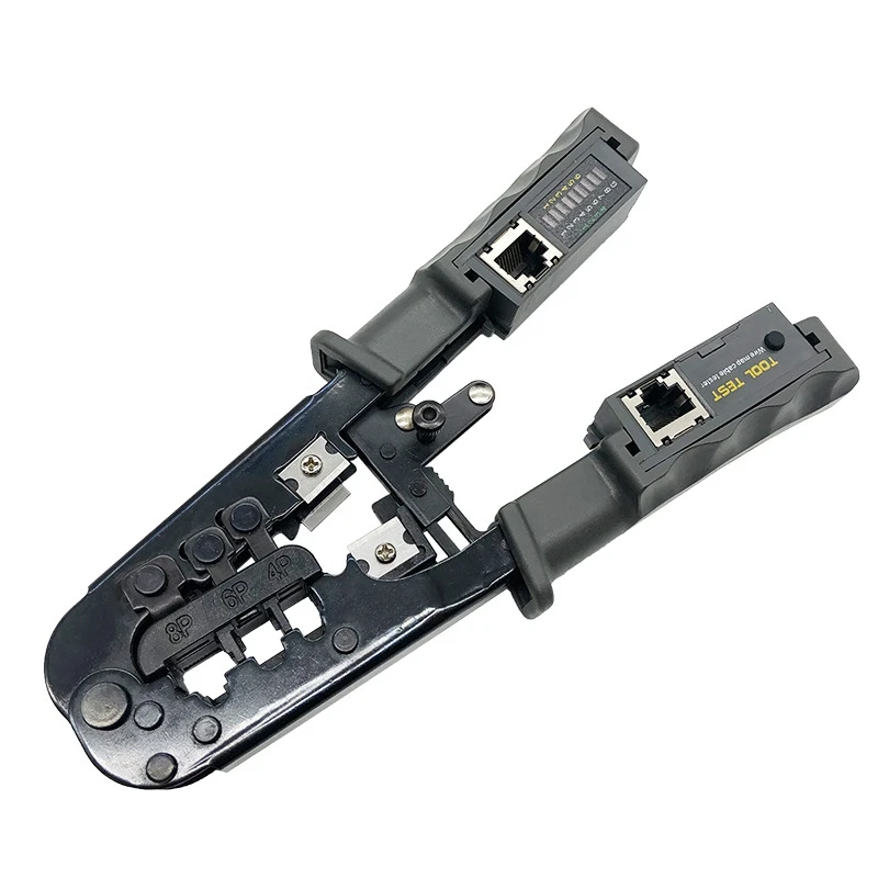 Pince à sertir RJ45, testeur de câble réseau Lan, outil de coupe pour Cat7 Cat6 Cat5 RJ11 RJ12