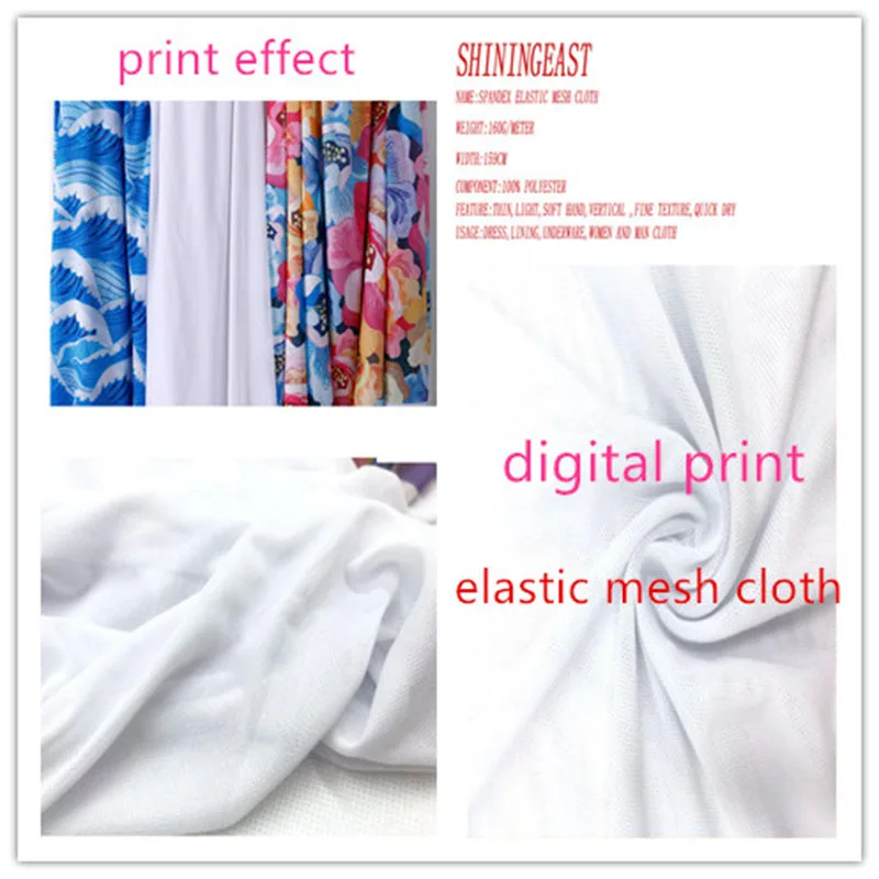 1-6m/lot 159cm Digitális nyomtatás spandex Alkalmazkodó m Akaszkodik ruhával Névre szóló Szokás foto ruhával számára ruhát Bélés Alsónemű Födémgerenda ruhával 2075