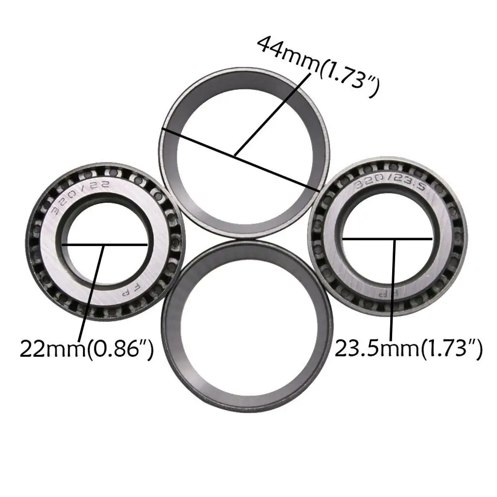 TDPRO Steering Stem Bearings for Honda CRF50 XR50 GSXR750 50cc-250cc Dirt Pit Pro Bike Motorcycle ATV 41-22.5-24 and 44-22-23.5