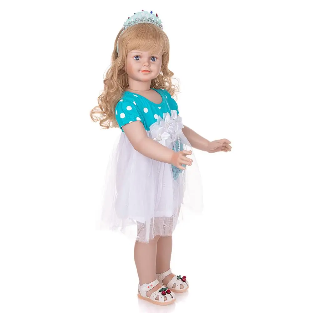 

30 inch full silicone vinyl huge doll Reborn baby girl toddler lifelike for children gift baby clothing model doll bebe reborn