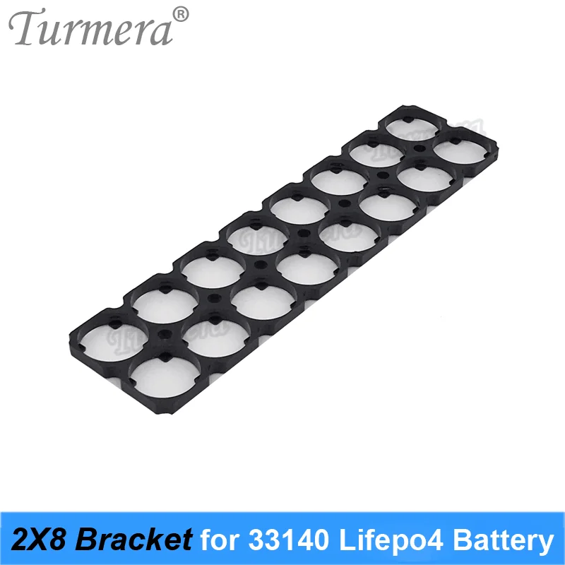 Turmera 33140 3.2V 15Ah Lifepo4 uchwyt wspornika baterii 2X8 plastikowa średnica 33.4mm do akumulatorów systemy magazynowania energii słonecznej