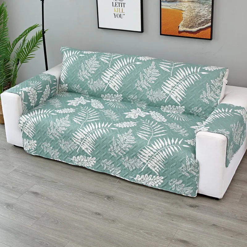 Printing High Grade One-piece Quilted Sofa Cover Pets Dogs Sofa Towel Soft Sanding 1/2/3 Seater Couch Covers Universal