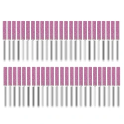 50 stück Grat Schleifen Stein Datei, Polieren Schleifen Werkzeug Schleifen Bits für Kettensäge Spitzer, 0,16 zoll/4mm