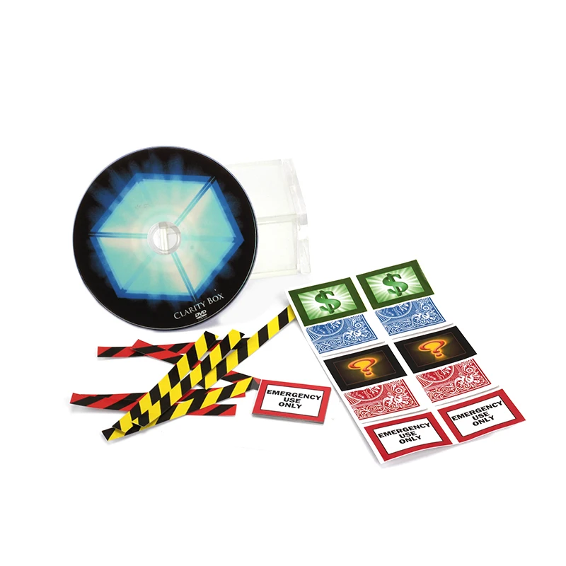 The Clarity Box By David Regal (DVD+Gimmick) Magic Tricks Close-Up Street Stage Cards Magic Props Toys Mentalism Accessories