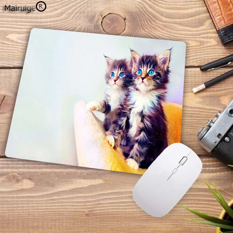 XGZ Small Mouse Pad Game Player Cute Cat Image for Laptop Non-slip Mouse Pad Comfort Universal Mouse Crazy Computer Mousemat