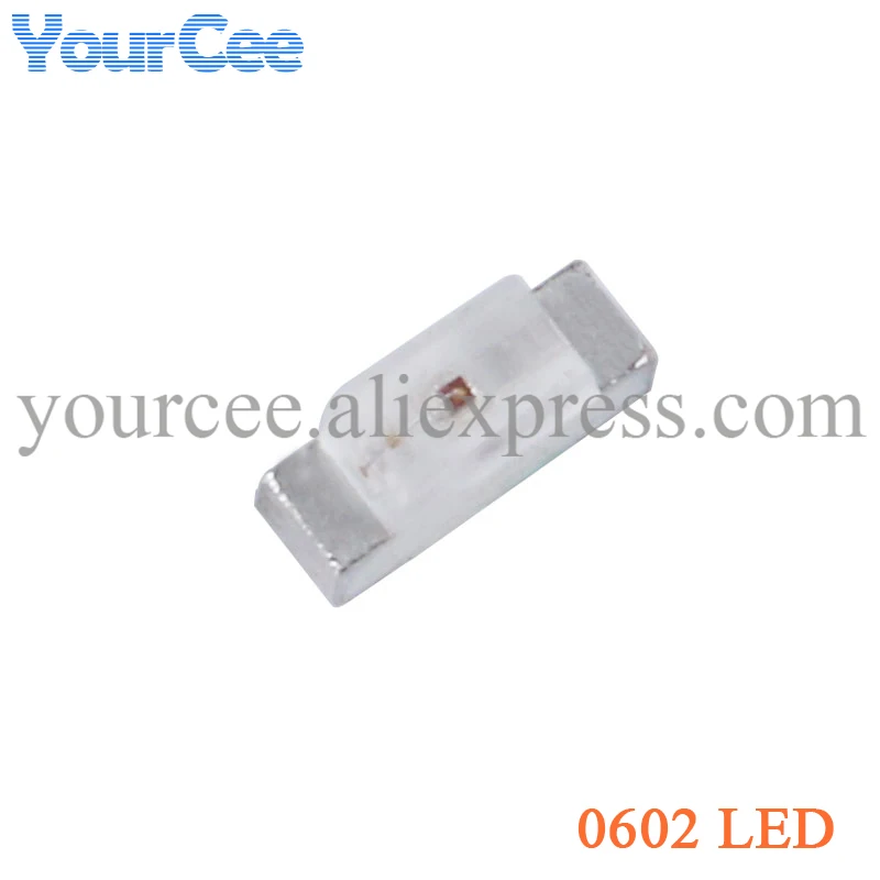 100 pz Diodo a emissione laterale 1204 0602 0802 SMD LED Giallo-verde Verde smeraldo Bianco Rosso Blu Giallo Arancione Emettitore di luce laterale