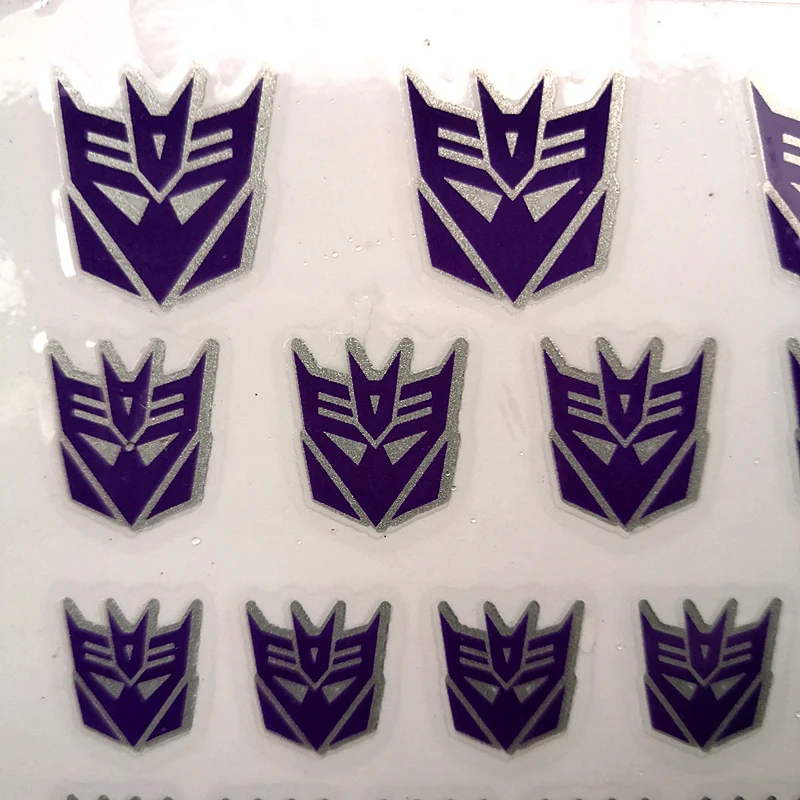 Transformation Decepticons Autobots G1 Stickers 90+ Symbol Decal for Custom DIY Scene Accessories  0.6*0.6--1.5*1.5Cm Decoration