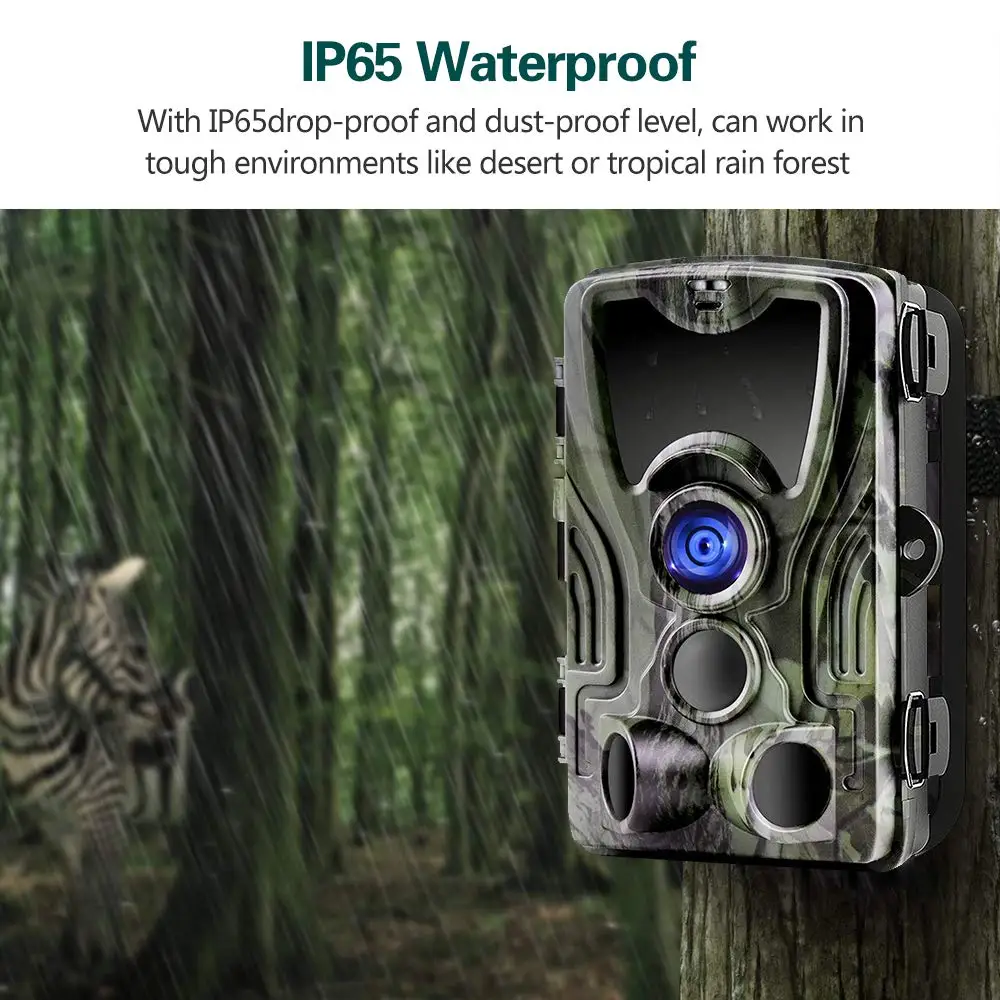 Wireless Hunting Camera Trail Cameras HC801A 20MP 1080P Photo Trap Night Vision Wildlife Surveillance Tracking Cams