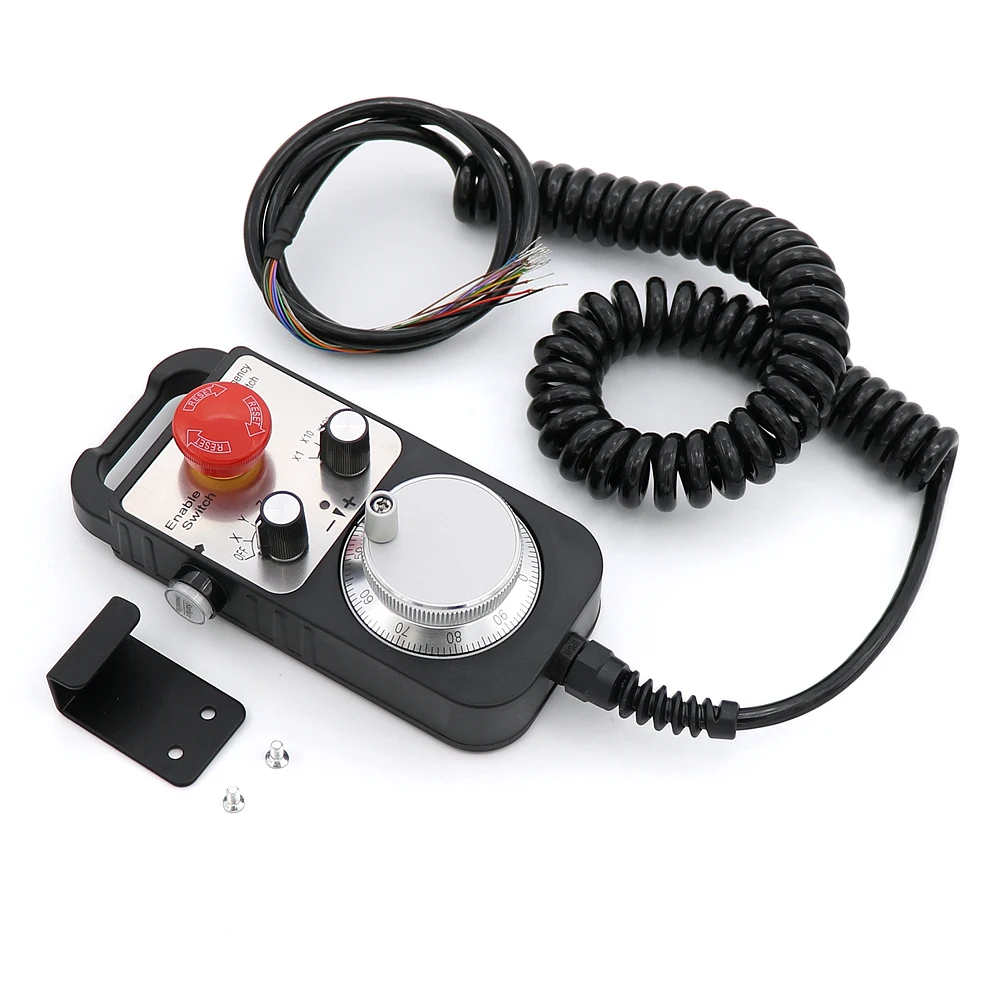 Emergency stop Handwheel Universal CNC Router Hand Wheel 4 Axis MPG Pendant Handwheel Emergency Stop