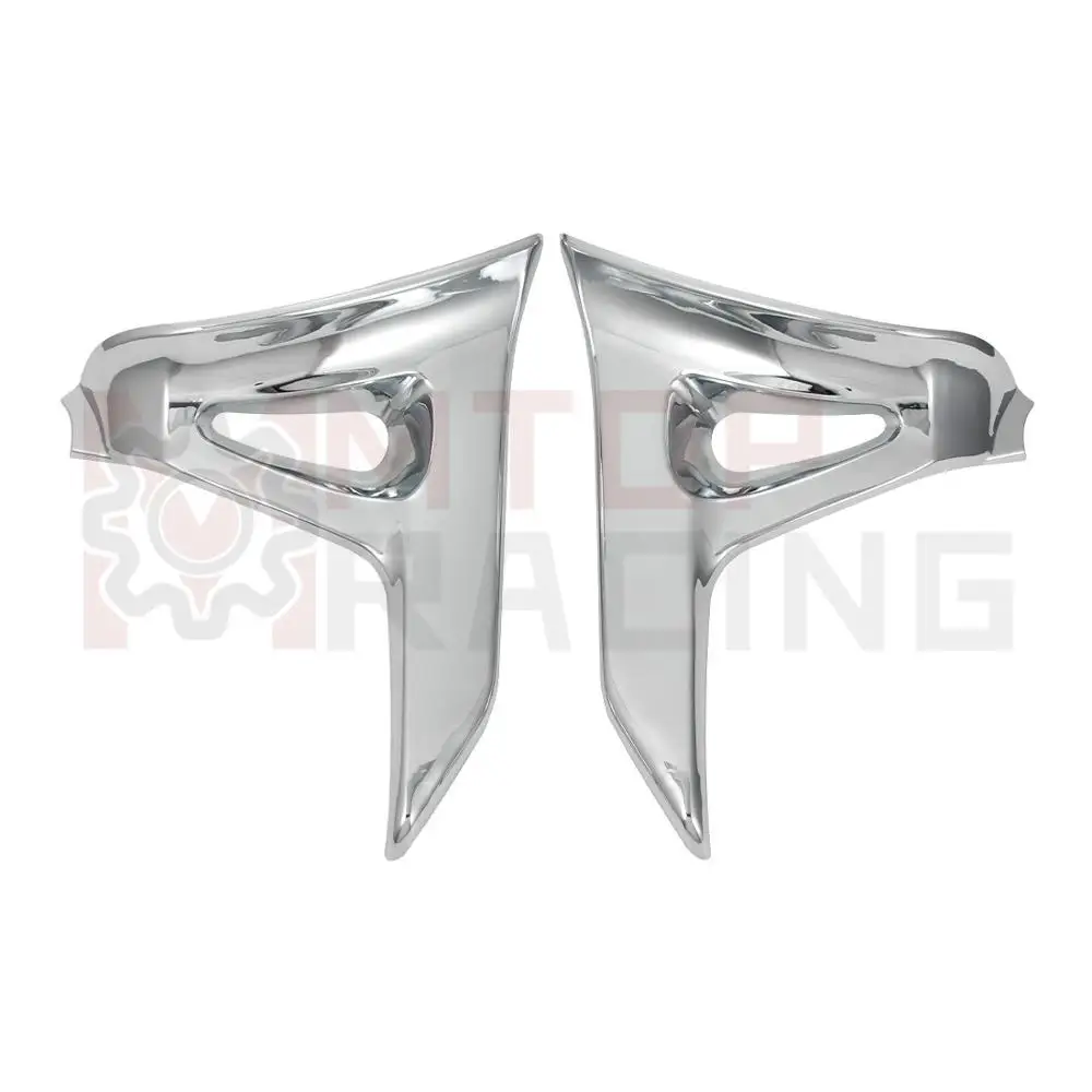 1 Pair Chrome Fairing Set Battery Side Cover Trims For Honda Goldwing GL1800 2001 2002 2003 2004 2005 2006