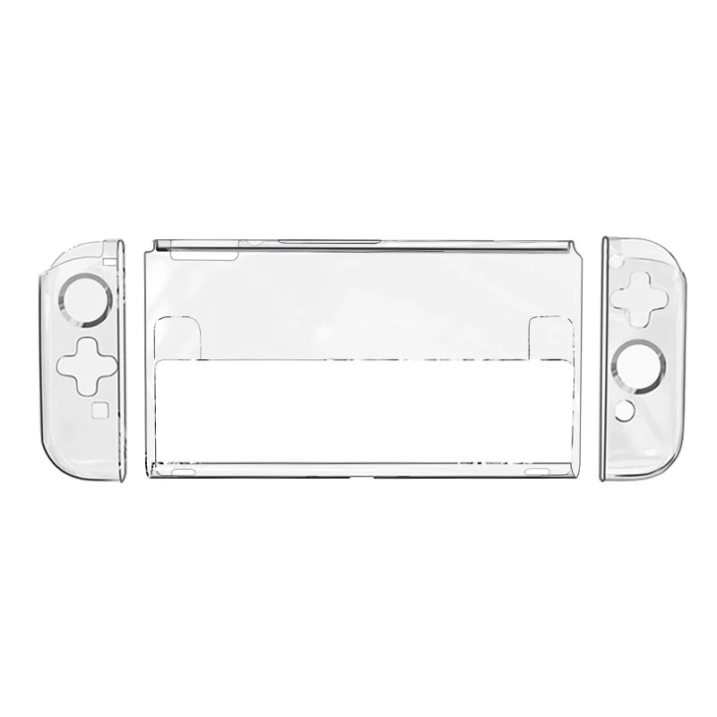 HAIFVA Crystal Protective Shell for Nintendo Switch OLED Hard Cover Split Game Console Transparent Case for NS OLED Accessories